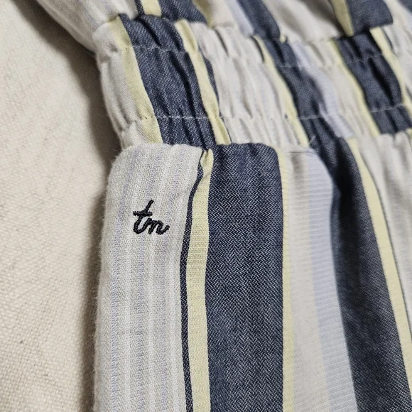 NWT Travis Matthew LUCKY LOO Navy stripe romper With Pockets! Sz S - Picture 6 of 14